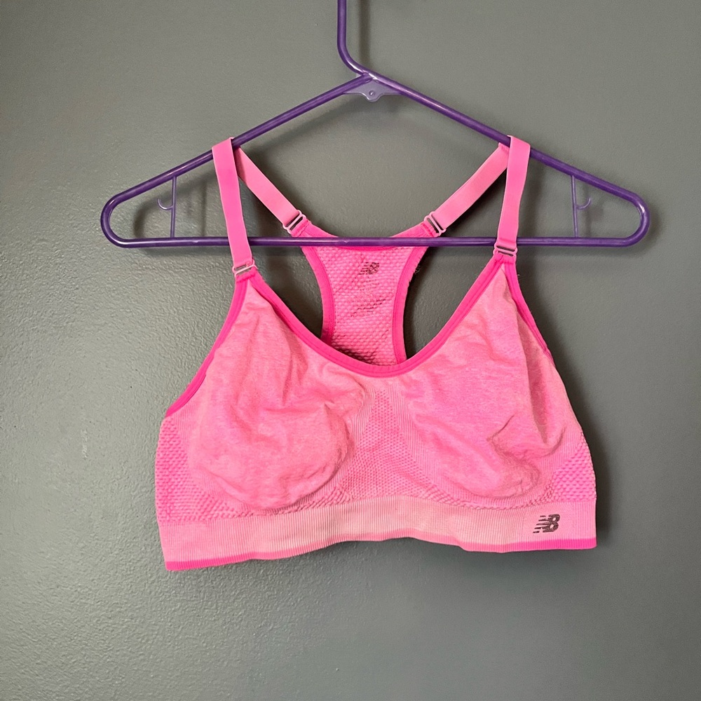 New Balance Pink Sports Bra